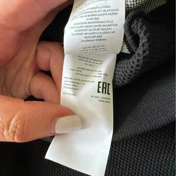 Michael Kors Logo Tape Textured Knit Pencil Skirt - Picture 9 of 9